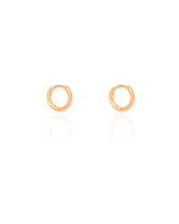 Brinco Argola Click Lisa 1.1 cm Banhado a Ouro 18K