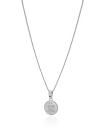 Gargantilha Eu Amo Ser Mãe Coração Cristal Ródio Branco - 45 cm