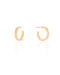 Brinco Argola Reta Lisa 1.9 cm Banhado a Ouro 18K