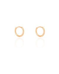Brinco Argola Click Lisa 1.3 cm Banhado a Ouro 18K