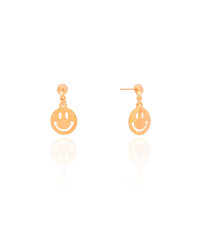 Brinco Infantil Sorriso 2.0 cm Banhado a Ouro 18K