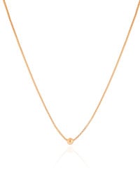 Gargantilha Infantil Veneziana Bolinha Lisa 4 mm Banhado a Ouro 18K