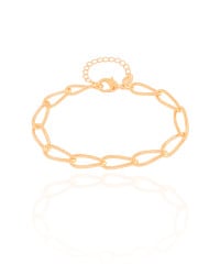 Pulseira Elos 6 mm Banhado a Ouro 18K