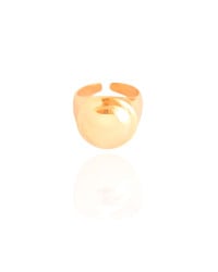 Anel Ajustável Dedinho Tamanho P Banhado a Ouro 18K