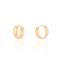 Brinco Argola Click Lisa 1.7 cm Banhado a Ouro 18K