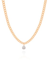 Choker Grumet Gota Cristal Banhado a Ouro 18K