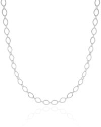 Choker Elos Losango 4 mm Ródio Branco