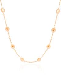 Choker Elos Bolas Achatadas Banhado a Ouro 18K