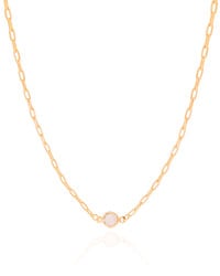 Choker Elos Ponto de Luz Cristal 6 mm Banhado a Ouro 18K