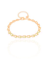 Pulseira Elos em U 5 mm Banhado a Ouro 18K