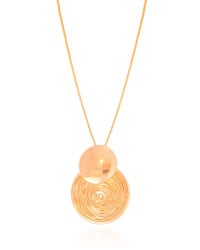 Gargantilha Veneziana Redondo Fios Espiral Banhado a Ouro 18K - 45 cm