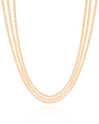 Choker Tripla Elos Portugueses Banhado a Ouro 18K