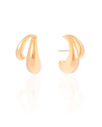 Ear Cuff Dois Filetes Lisos Banhado a Ouro 18K