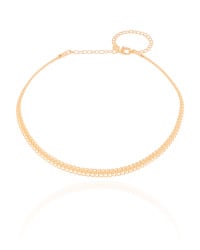 Aro Flexível Aramado 5 mm Banhado a Ouro 18K