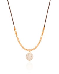 Choker Fio Coreano Howlita 12 mm Banhado a Ouro 18K