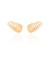 Ear Cuff Filetes Lisos 1.5 cm Banhado a Ouro 18K