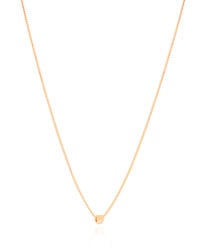Gargantilha Veneziana Quadrado 3 mm Banhado a Ouro 18K - 45 cm