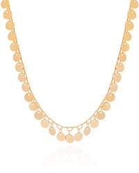 Choker Plaquinhas Lisas 6 mm Banhado a Ouro 18K