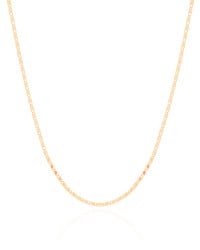 Choker Piastrine 1 mm Banhado a Ouro 18K