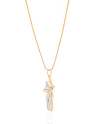 Gargantilha Veneziana Abraço Mix de Banhos Banhado a Ouro 18K - 45 cm