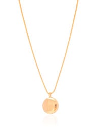 Gargantilha Veneziana Redondo Liso Banhado a Ouro 18K - 45 cm
