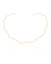 Aro Fio Ondas Banhado a Ouro 18K