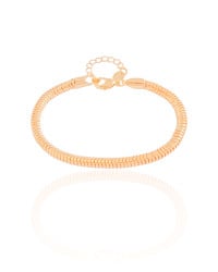 Pulseira Rabo de Rato 4 mm Banhado a Ouro 18K
