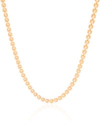Choker Elos Duplos 4 mm Banhado a Ouro 18K