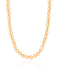 Choker Bolas Lisas 6 mm Banhado a Ouro 18K