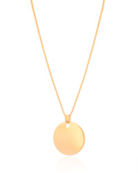 Gargantilha Veneziana Redondo Flat Liso Banhado a Ouro 18K - 45 cm