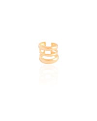 Piercing Três Filetes Lisos Banhado a Ouro 18K