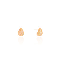 Brinco Gota Cravejada Cristal Banhado a Ouro 18K