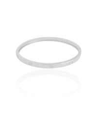 Bracelete Parafusos 4 mm Ródio Branco