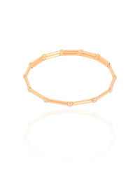 Bracelete Mola Canutilhos Pontos de Luz Cristal Banhado a Ouro 18K