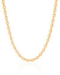 Choker Elos Torcidos 4 mm Banhado a Ouro 18K