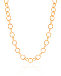 Choker Elos Ovais 6 mm Banhado a Ouro 18K