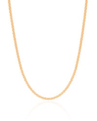Choker Torcida Detalhada 2 mm Banhado a Ouro 18K