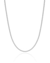 Choker Torcida Detalhada 2 mm Ródio Branco