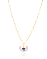 Gargantilha Infantil Elos Stitch 1.0 cm Banhado a Ouro 18K - 45 cm