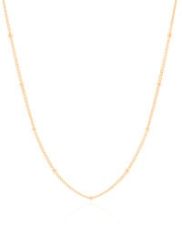 Gargantilha Infantil Grumet Bolinhas 2 mm Banhado a Ouro 18K - 32 cm