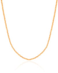 Choker Hematita Dourada 2 mm Banhado a Ouro 18K