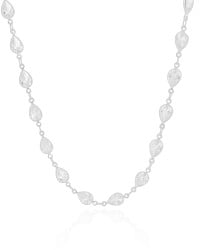 Choker Gotas Cristais 5 mm Ródio Branco