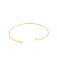 Bracelete Fio Pontos de Luz Cristal 3 mm Banhado a Ouro 18K