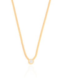 Choker Veneziana Dupla Ponto de Luz Cristal 7 mm Banhado a Ouro 18K